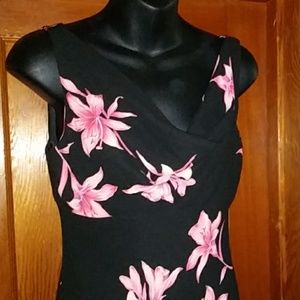 Jones New York Dress, sz 8,cowl neck tank,Like New